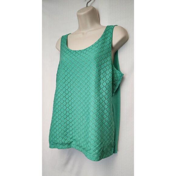 The Limited Women's Teal Round Neck Sleeveless Top Blouse Size Large - Picture 3 of 5